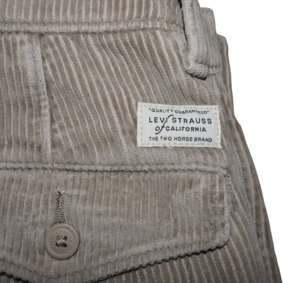 Levis XX Chino Corduroy Pants Men's Size 31x30 Wide Wale Beige Tan NWT - Picture 4 of 15